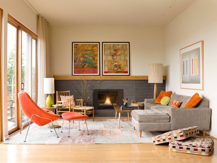 Mid century modern living room rooms orange grey ideas decor style designer sofas studio mesmerizing guides their deering