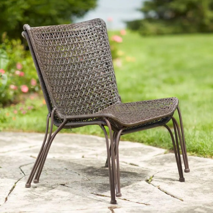 Patio chair wicker weather bay hampton stack chairs outdoor arthur share pack depot lounge